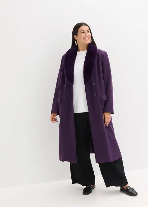 Manteau à col amovible, bonprix