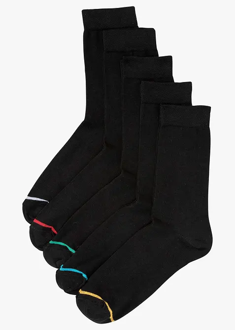 Socken mit Bio-Baumwolle (5er Pack), bonprix