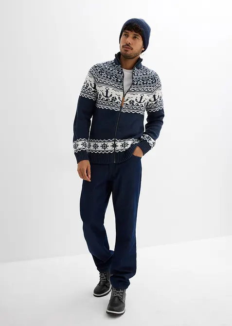 Maritime Norweger-Strickjacke, bonprix