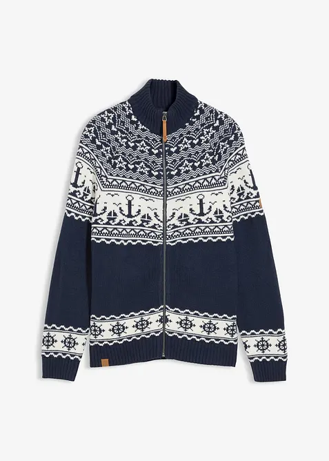 Maritime Norweger-Strickjacke, bonprix