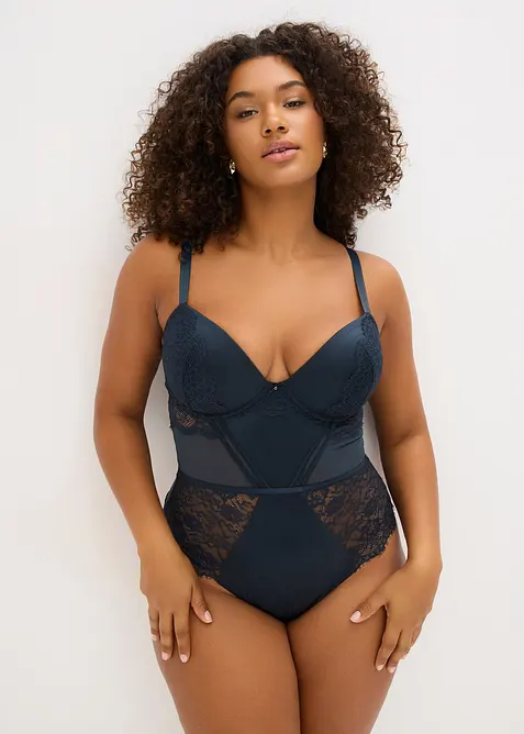 Stringbody mit Glanzeffekt, bonprix