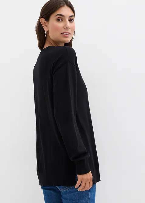 Weicher Umstandspullover mit Stillschlitzen aus Bio-Baumwolle, bonprix