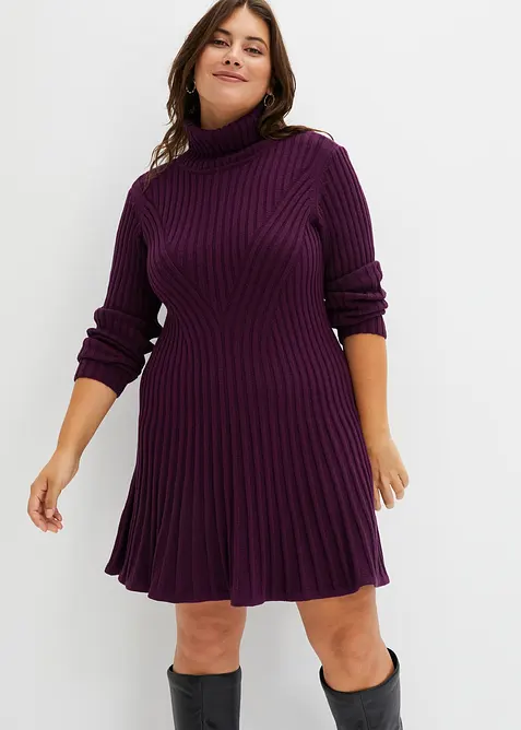 Strickkleid mit Rollkragen, bonprix