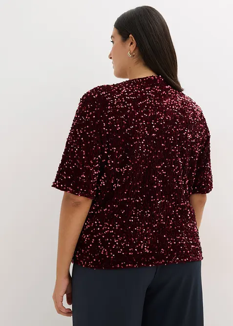 T-shirt &agrave; sequins, bonprix
