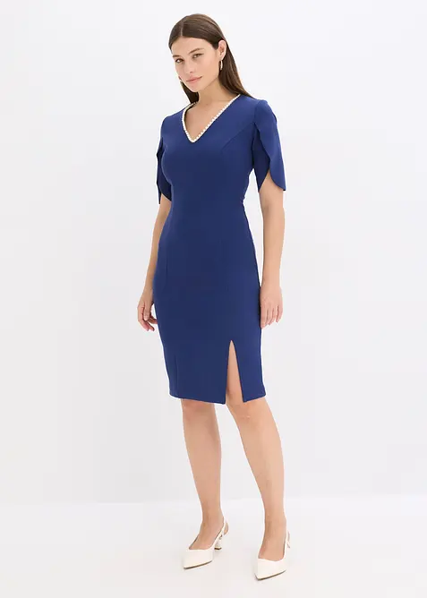 Etuikleid mit Perlenapplikation, bonprix