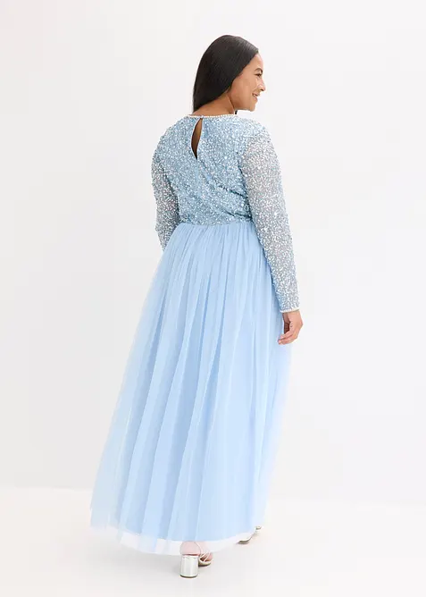 Maxikleid mit Paillettenstickerei, bonprix