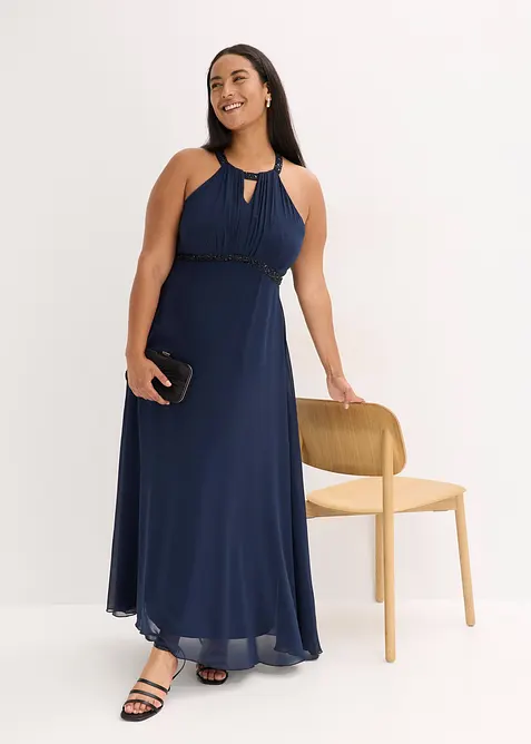 Maxikleid mit Perlenapplikation, bonprix