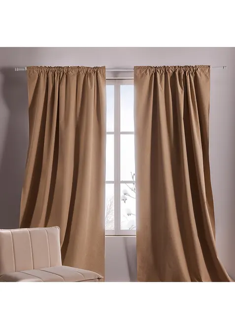 Rideau occultant, envers enduit, aussi en XXL (1 pce), bonprix