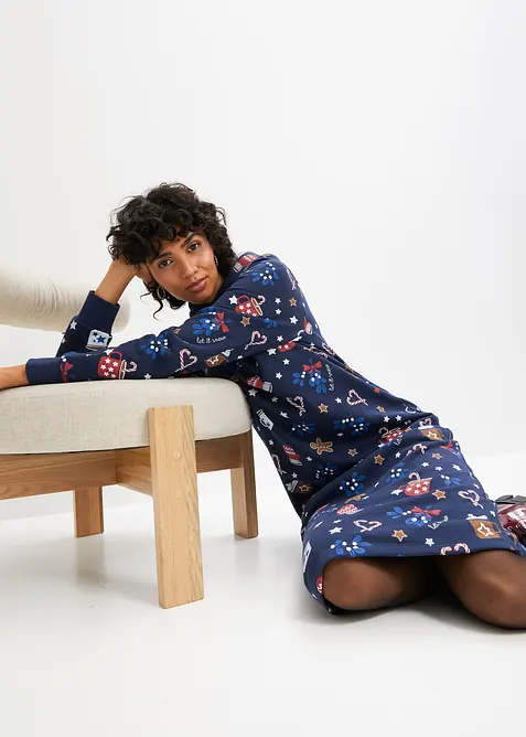 Sweatkleid aus Baumwoll-Mix, bonprix