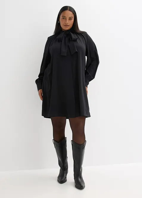 Robe-chemise à col lavallière, bonprix