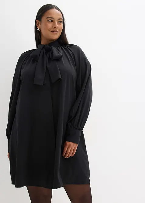 Robe-chemise à col lavallière, bonprix