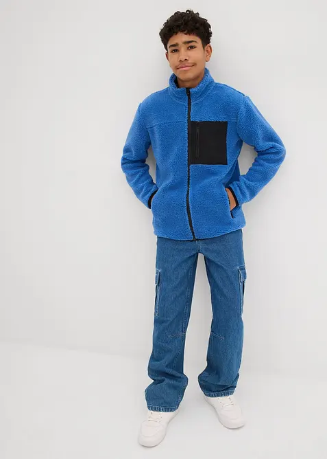 Teddy-Fleece Jacke, bonprix