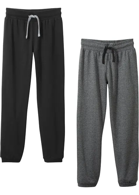 Jogginghose mit Baumwolle (2er Pack), bonprix