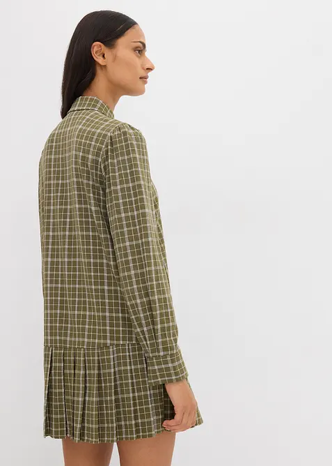 Robe-chemise à carreaux, bonprix