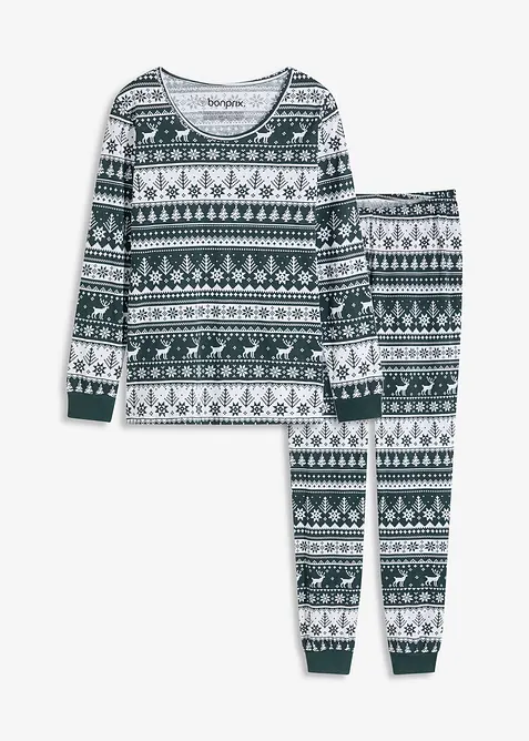 Pyjama aus reiner Bio-Baumwolle, bonprix
