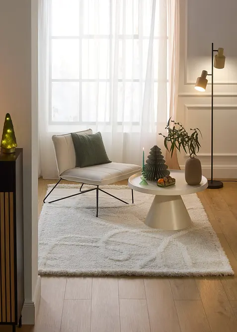 Fauteuil &agrave; pi&eacute;tement en m&eacute;tal, bonprix