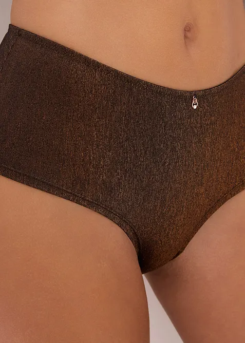 Maxi Brazilslip aus glitzerndem Material, bonprix