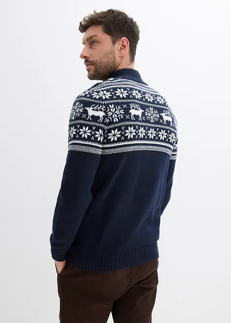 Norweger Strickjacke aus reiner Baumwolle, bonprix