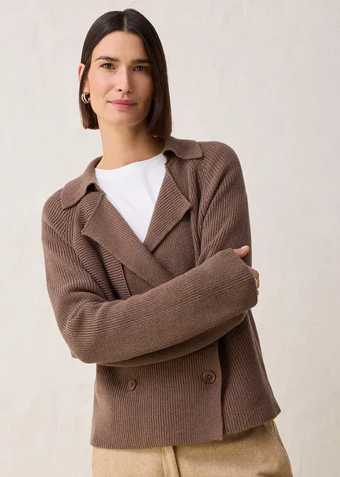 Strickjacke mit Wolle, bonprix