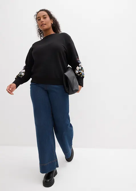 Sweat en coton m&eacute;lang&eacute;, bonprix