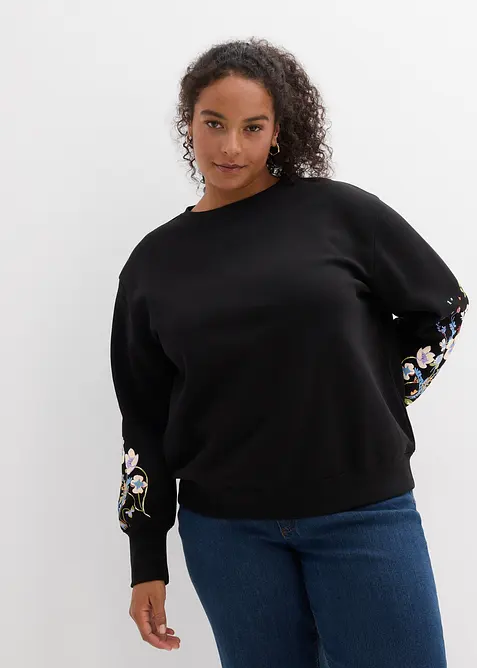 Sweat en coton m&eacute;lang&eacute;, bonprix