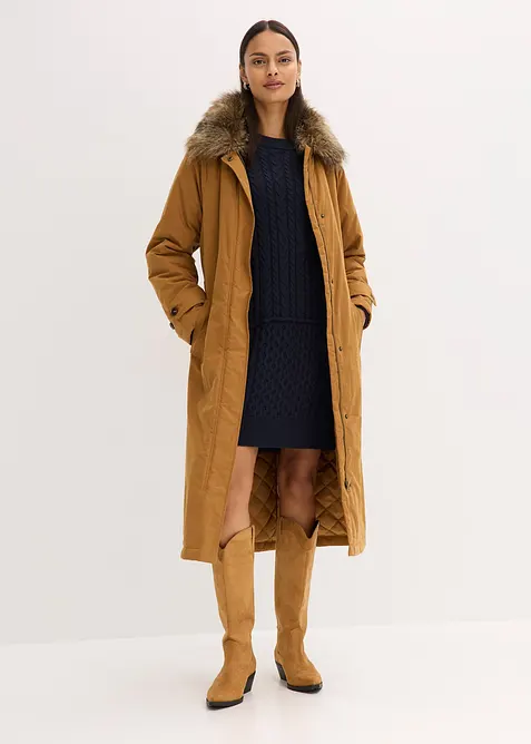 Trench-coat rembourré à col amovible, bonprix