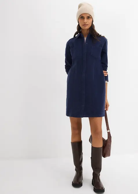 Figurbetontes Cordkleid, bonprix