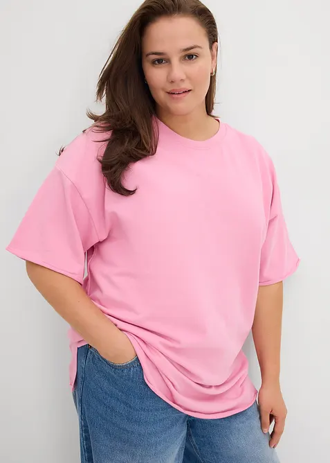 T-shirt long sweat 100% coton, bonprix