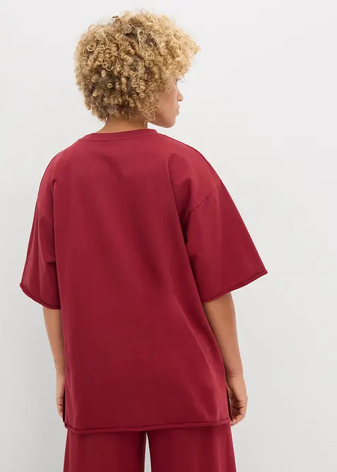 T-shirt long en molleton 100% coton, bonprix