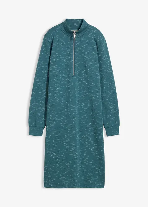 Sweatkleid mit Troyer, bonprix