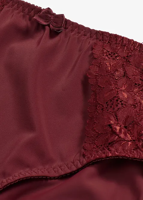 Lot de 2 slips Maxi avec dentelle, bonprix