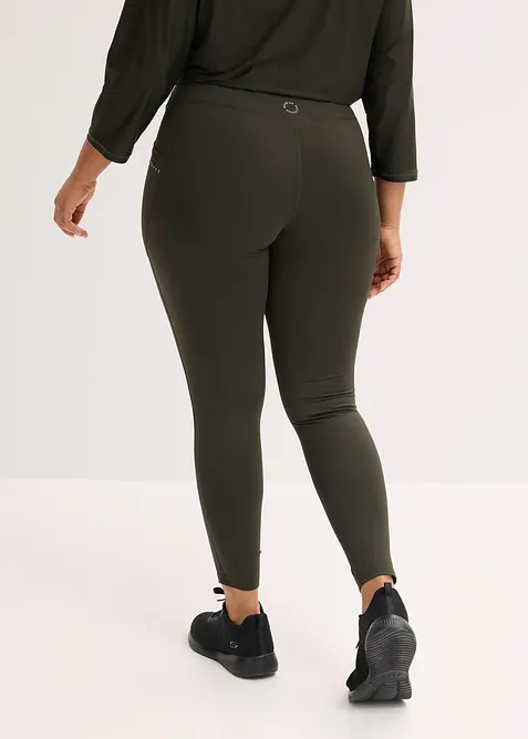 Thermo-Leggings mit reflektierenden Details und Handytasche, bonprix