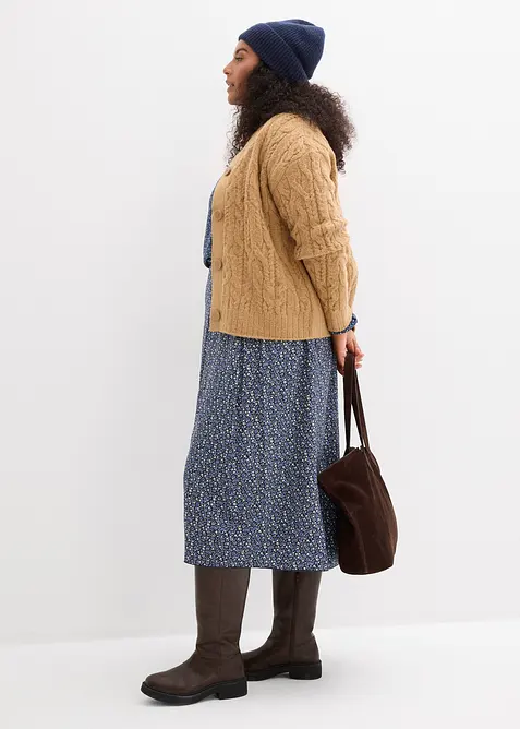 Midirock aus fließender Viskose, bonprix