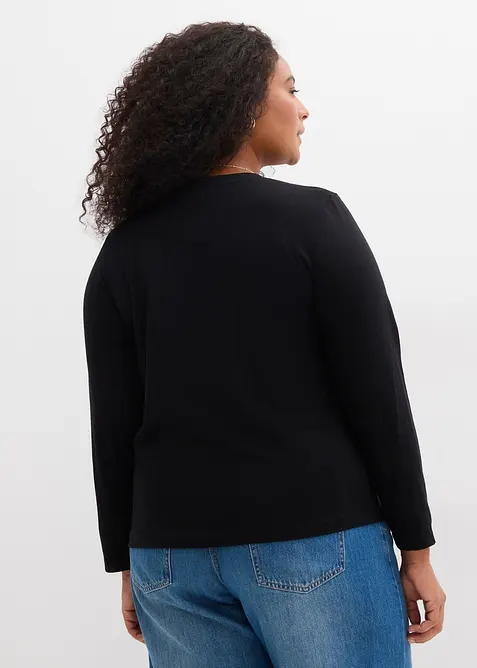 Langarmshirt aus purer Baumwolle, bonprix