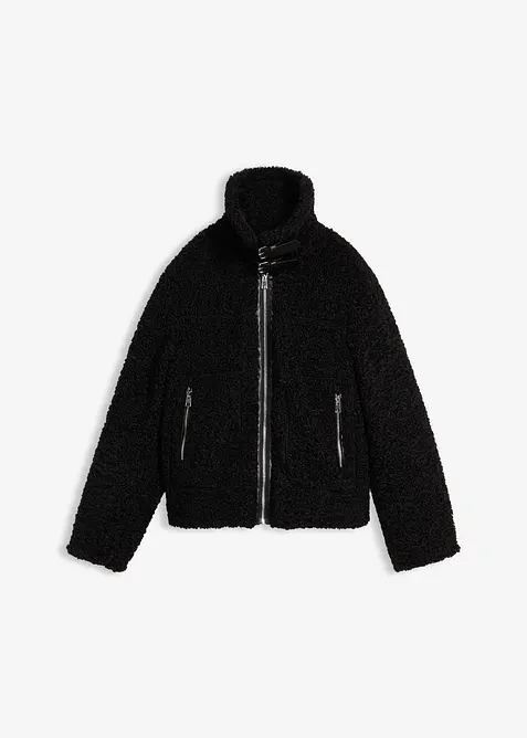 Fellimitat-Jacke aus Teddyfleece, bonprix