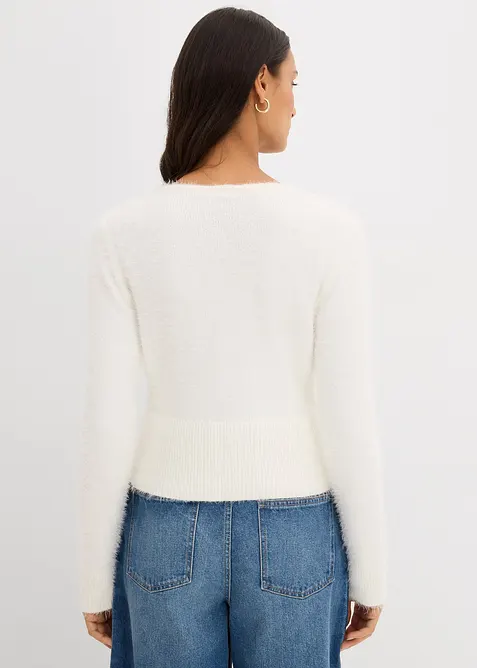 Feinstrickjacke aus Federgarn, bonprix