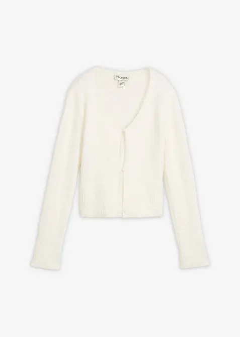 Feinstrickjacke aus Federgarn, bonprix