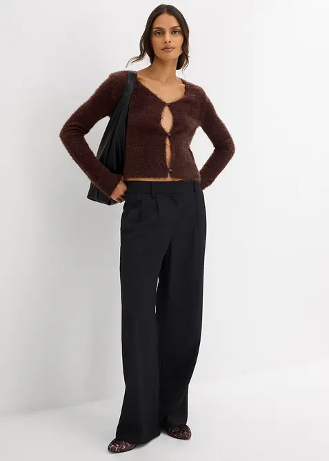 Feinstrickjacke aus Federgarn, bonprix