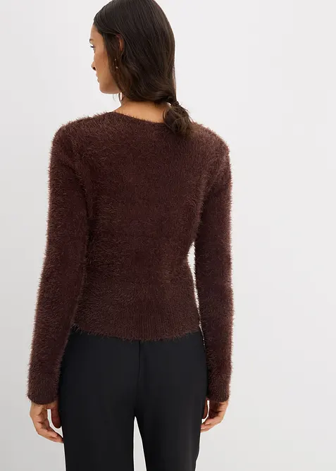 Feinstrickjacke aus Federgarn, bonprix
