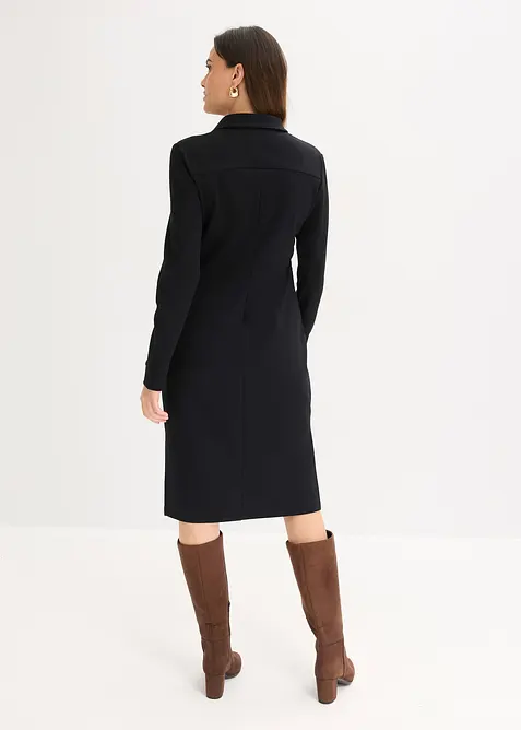 Hemdblusenkleid aus Punto di Roma, bonprix