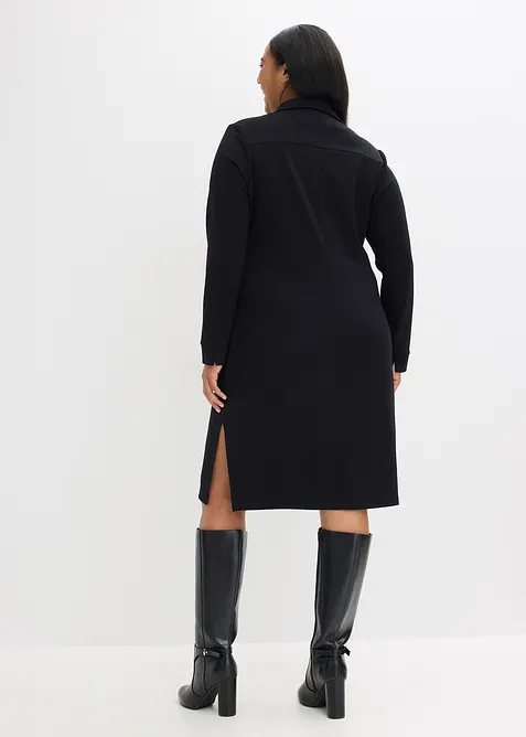 Hemdblusenkleid aus Punto di Roma, bonprix