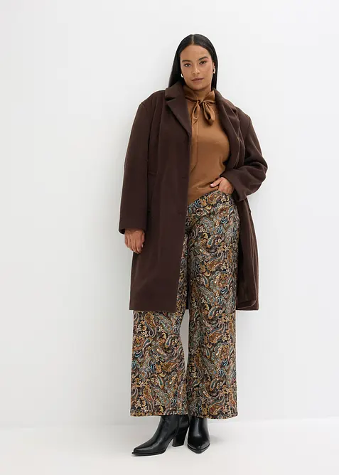 Shirt mit Viskose und Satinschluppe, bonprix