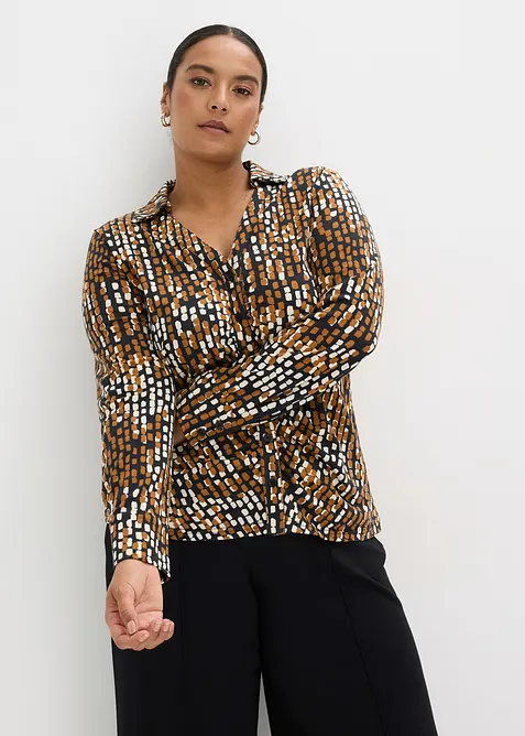Blouse en jersey de viscose mélangée, bonprix