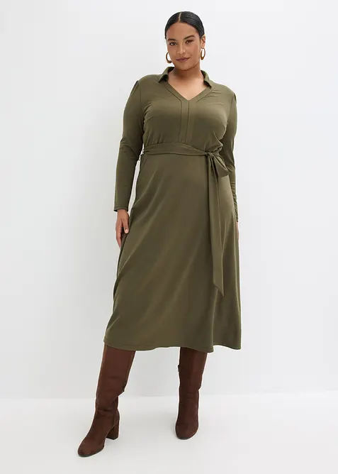 Hemdblusenkleid mit Viskose, bonprix