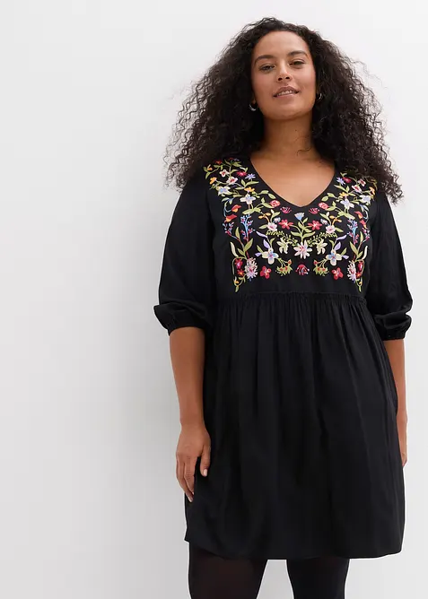 Tunika-Kleid aus fließender Viskose, bonprix