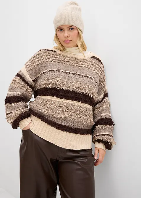 Oversize-Strickpullover, bonprix