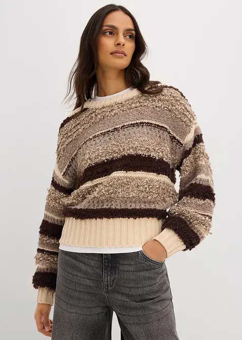 Oversize-Strickpullover, bonprix