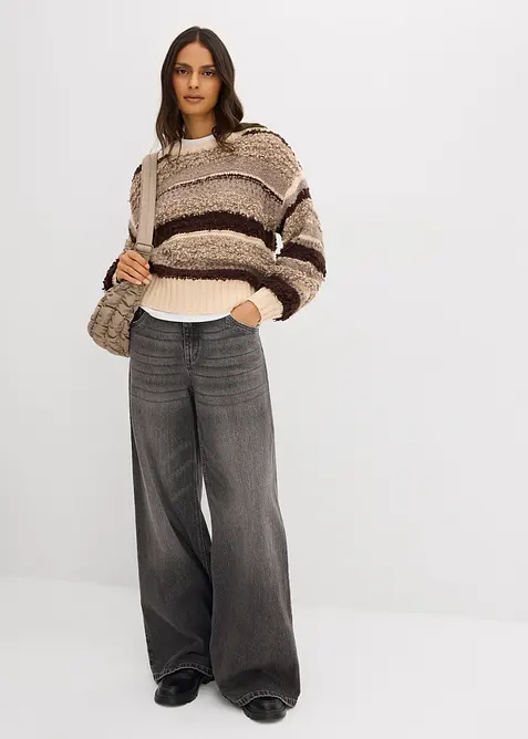 Oversize-Strickpullover, bonprix