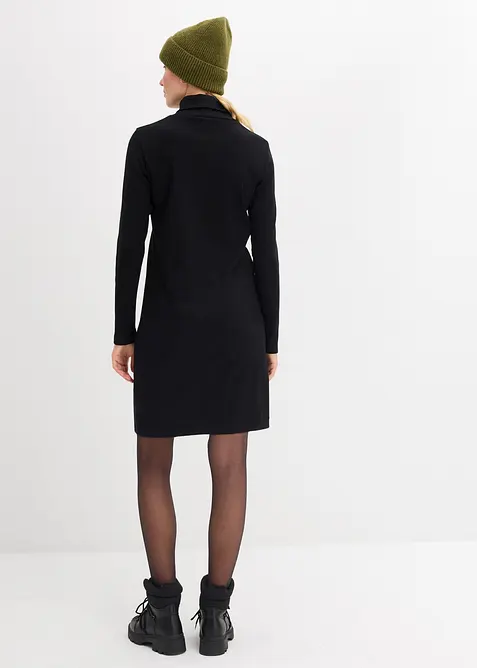 Robe en jersey côtelé extensible et épais, bonprix
