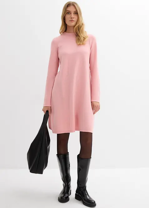 Robe trapèze en maille, bonprix
